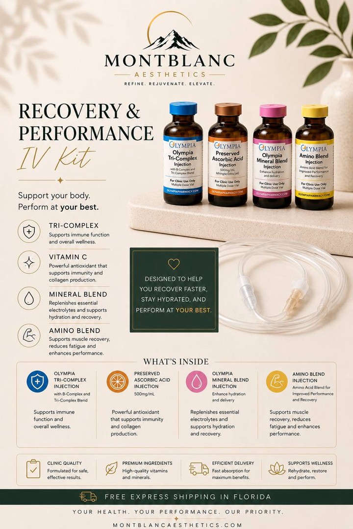 Recovery & Performance IV Kit: Physician-Supervised Nutrient Therapy